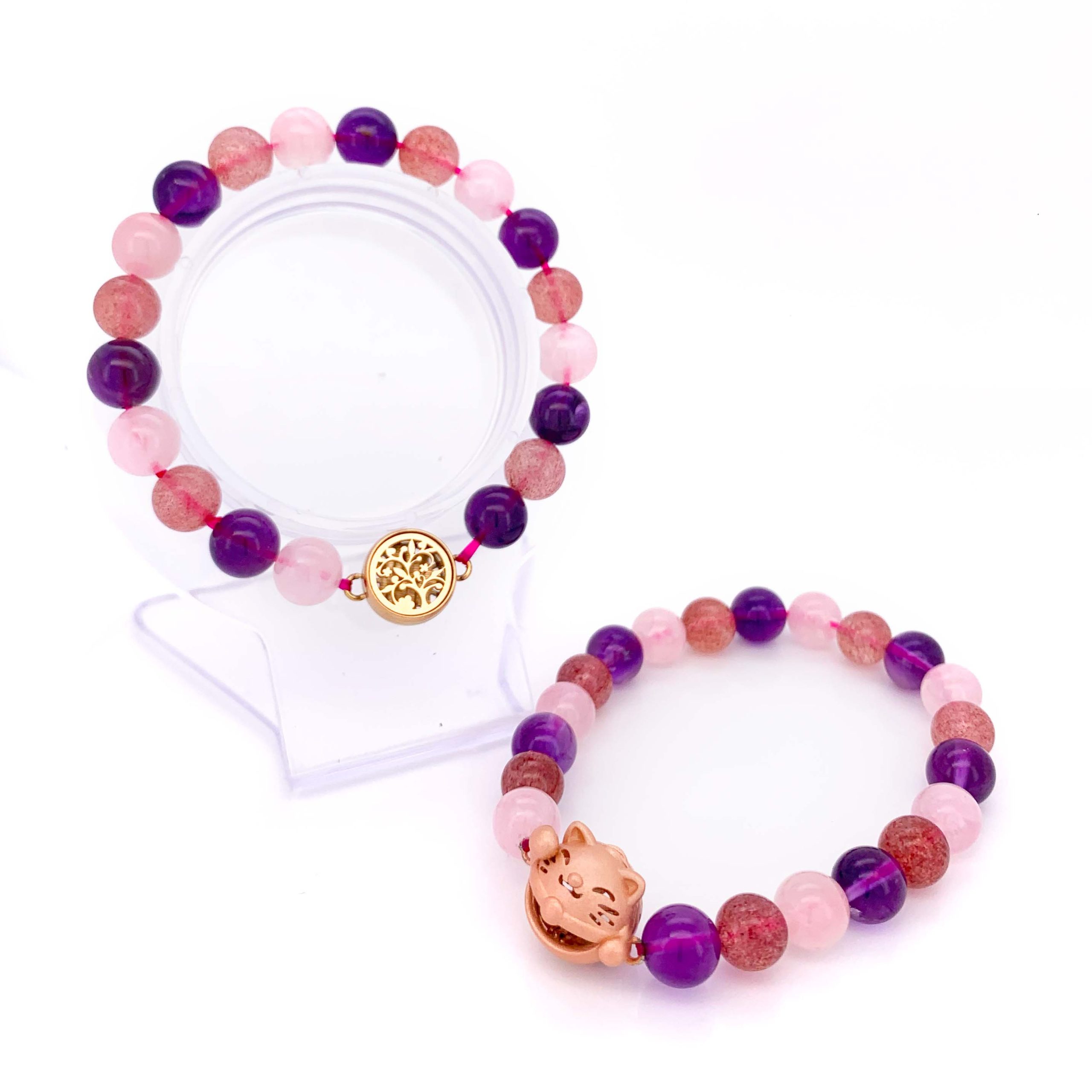 SB05 愛情天然水晶香薰手鏈