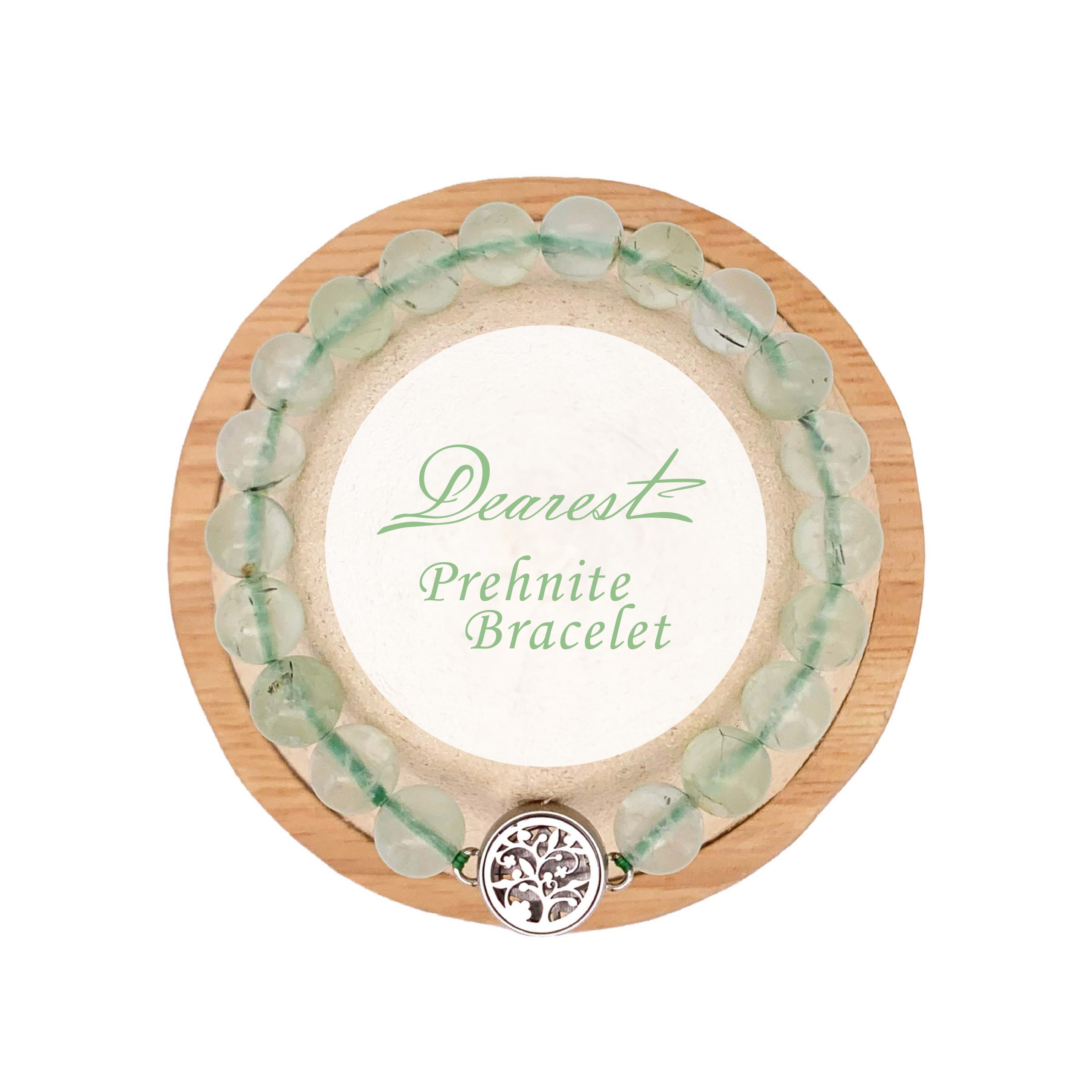 SB25 葡萄石天然水晶香薰手鏈