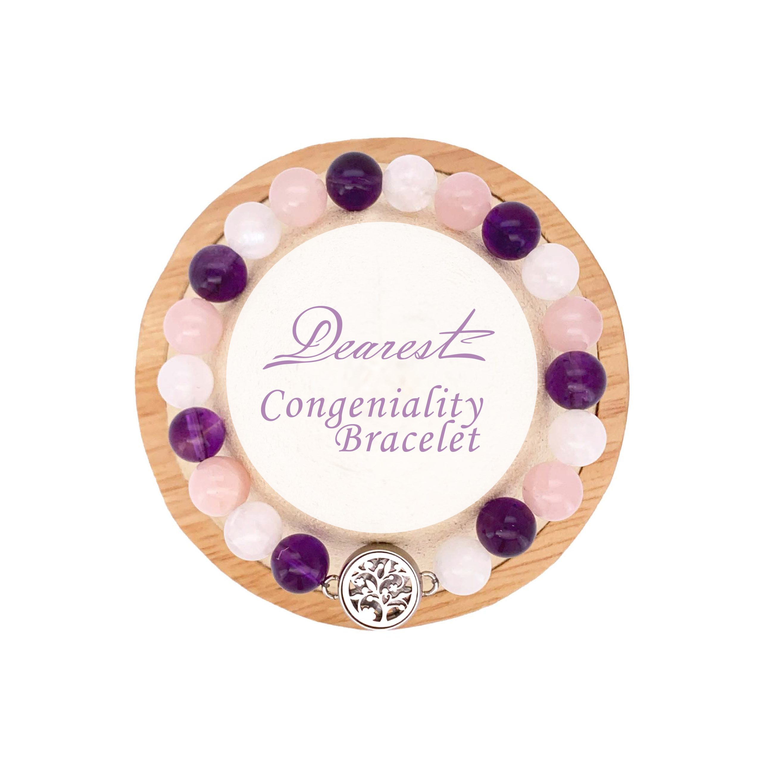 SB07 人緣天然水晶香薰手鏈:圖片 2