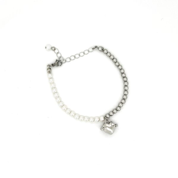 FB01 半珍珠迷你愛心香薰手鏈