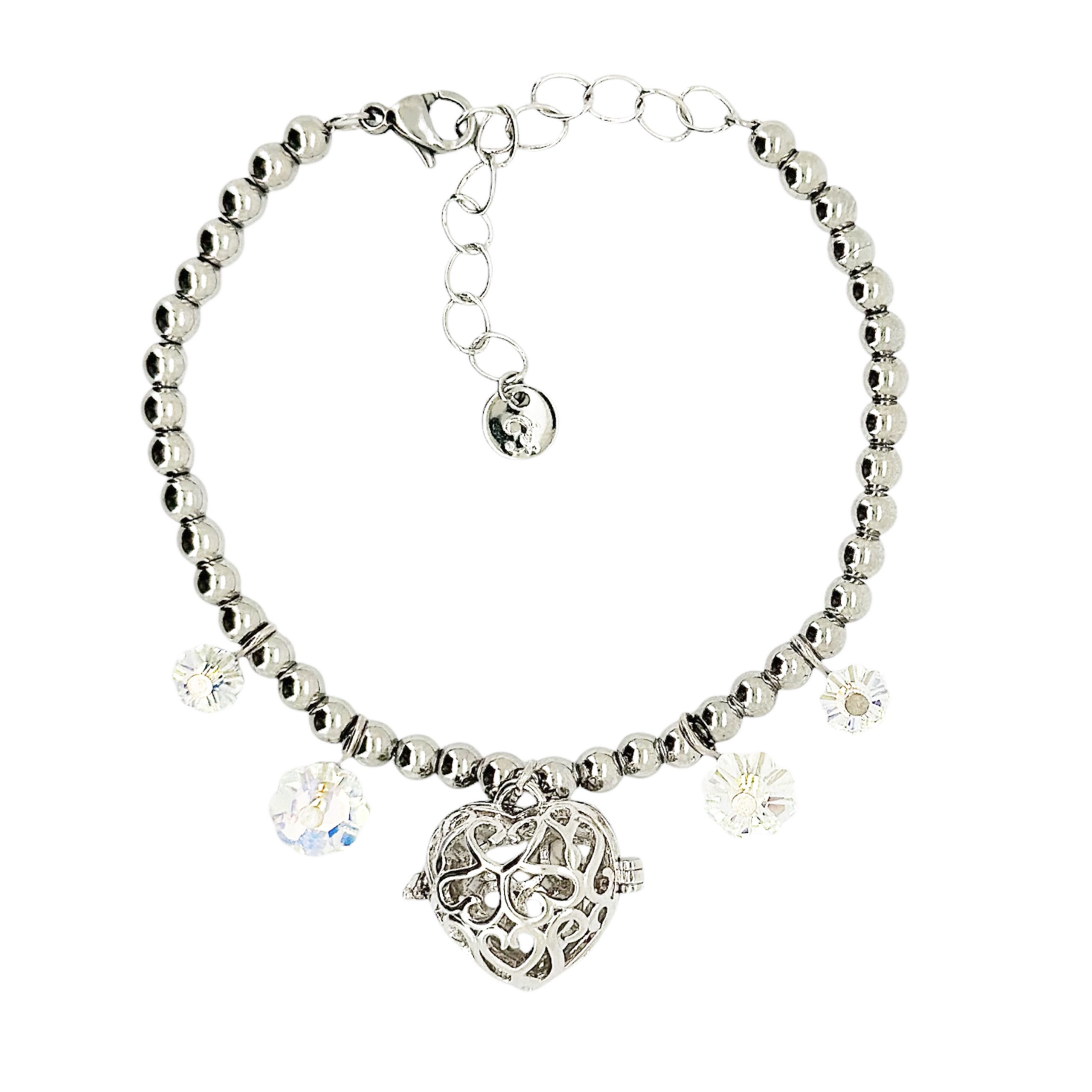 BB06 水晶綉花心香薰手鏈 - Image 3