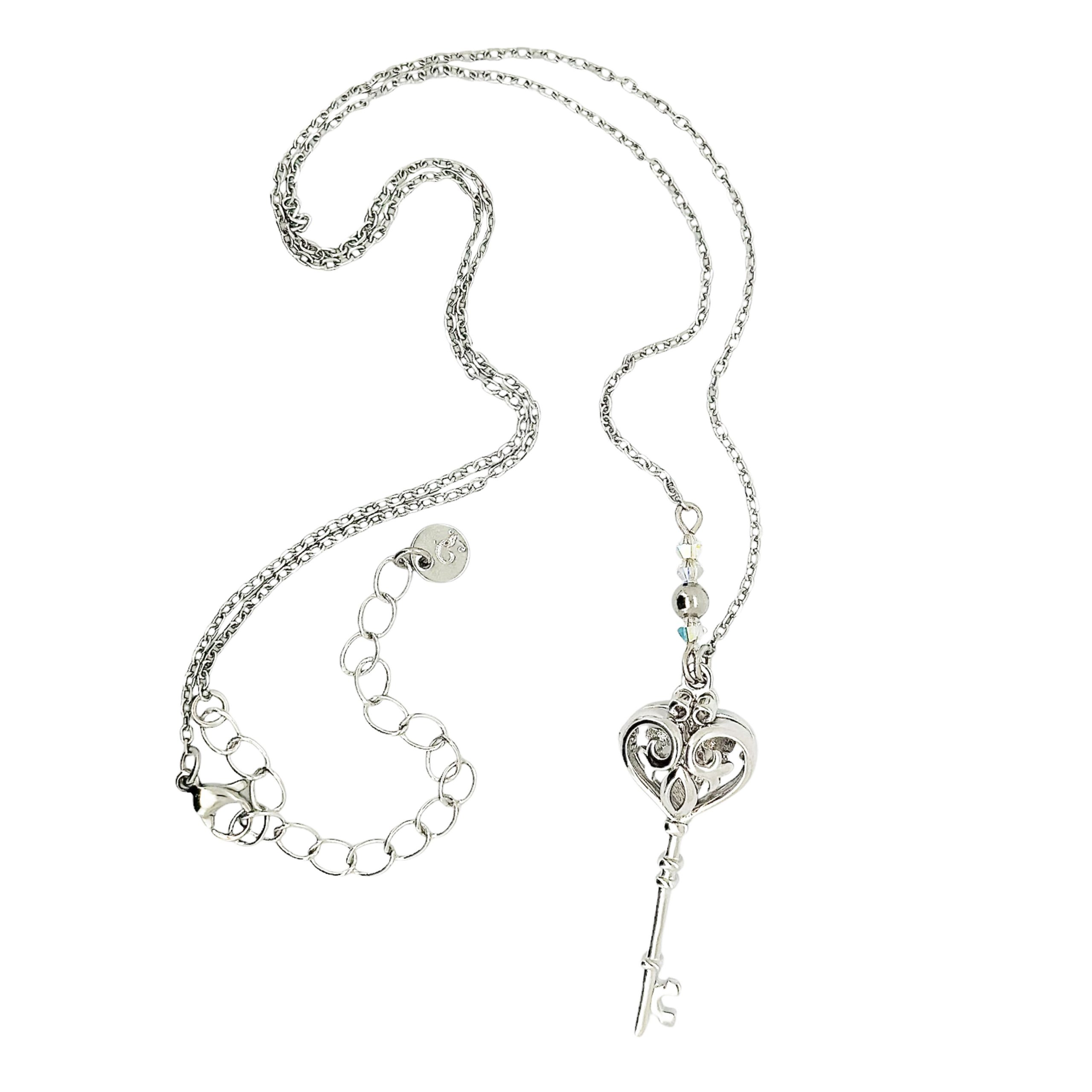 BN08 愛心鎖匙香薰頸鏈 - Image 3