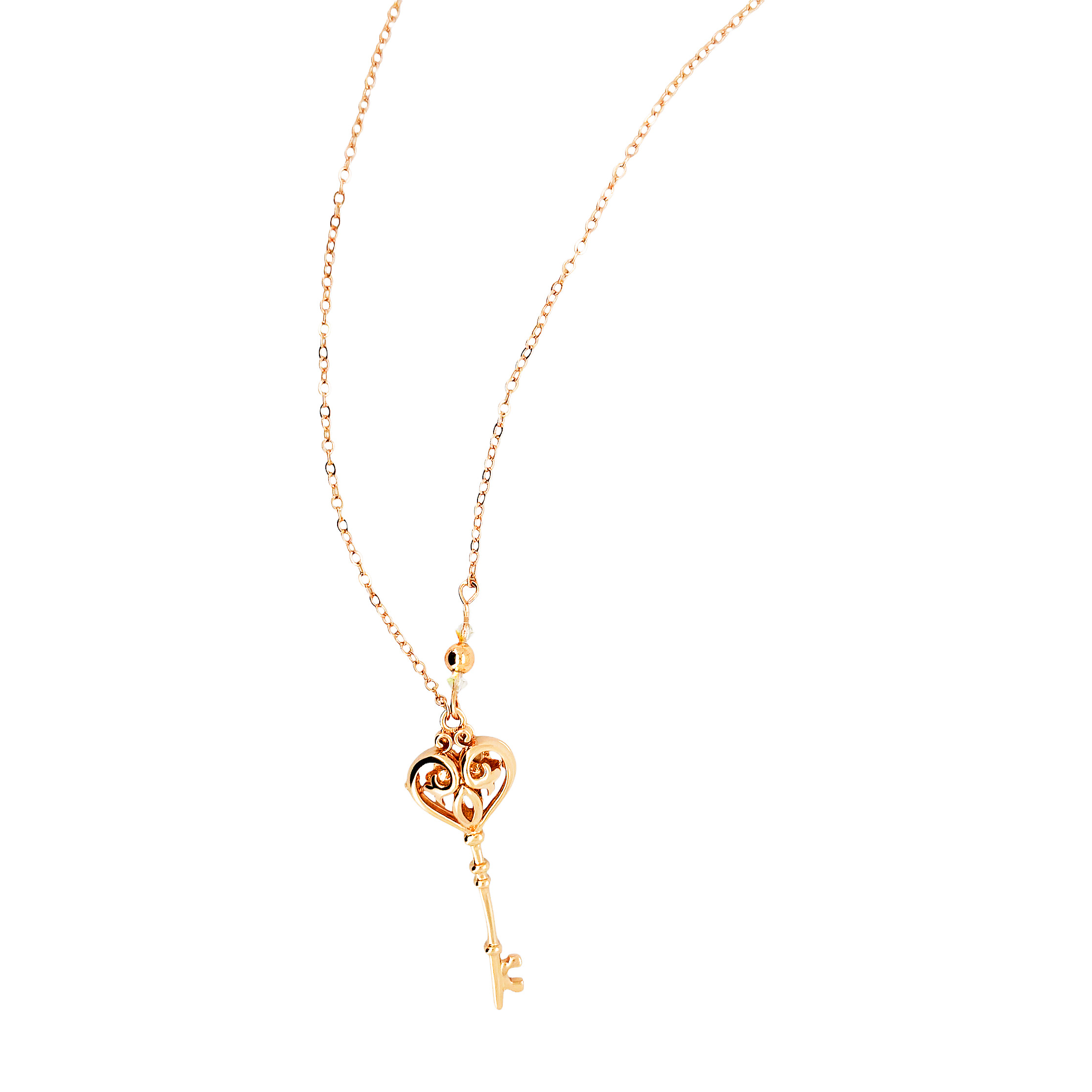 BN08 愛心鎖匙香薰頸鏈 - Image 2