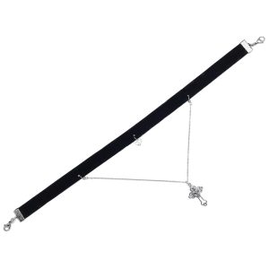 EN12 迷你十字架水晶香薰短頸鏈