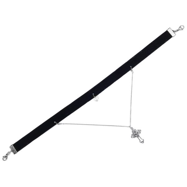 EN12 迷你十字架水晶香薰短頸鏈