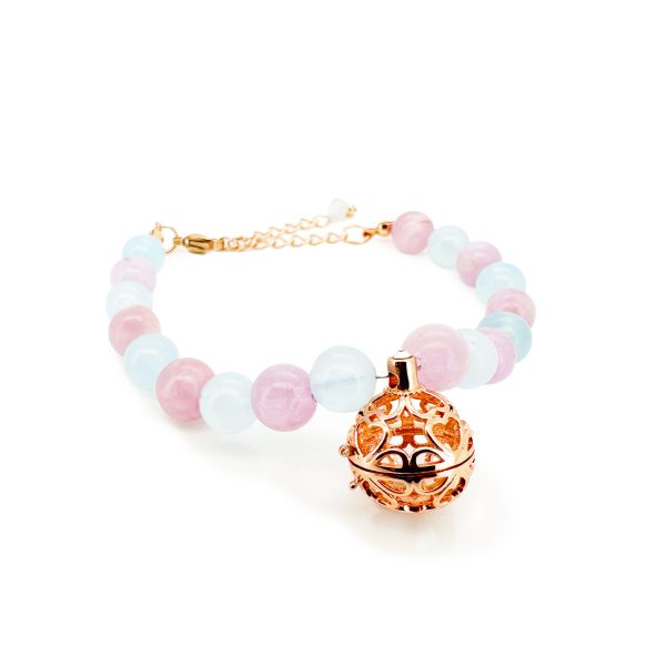 SBS11 減壓四葉草球天然水晶香薰手鏈