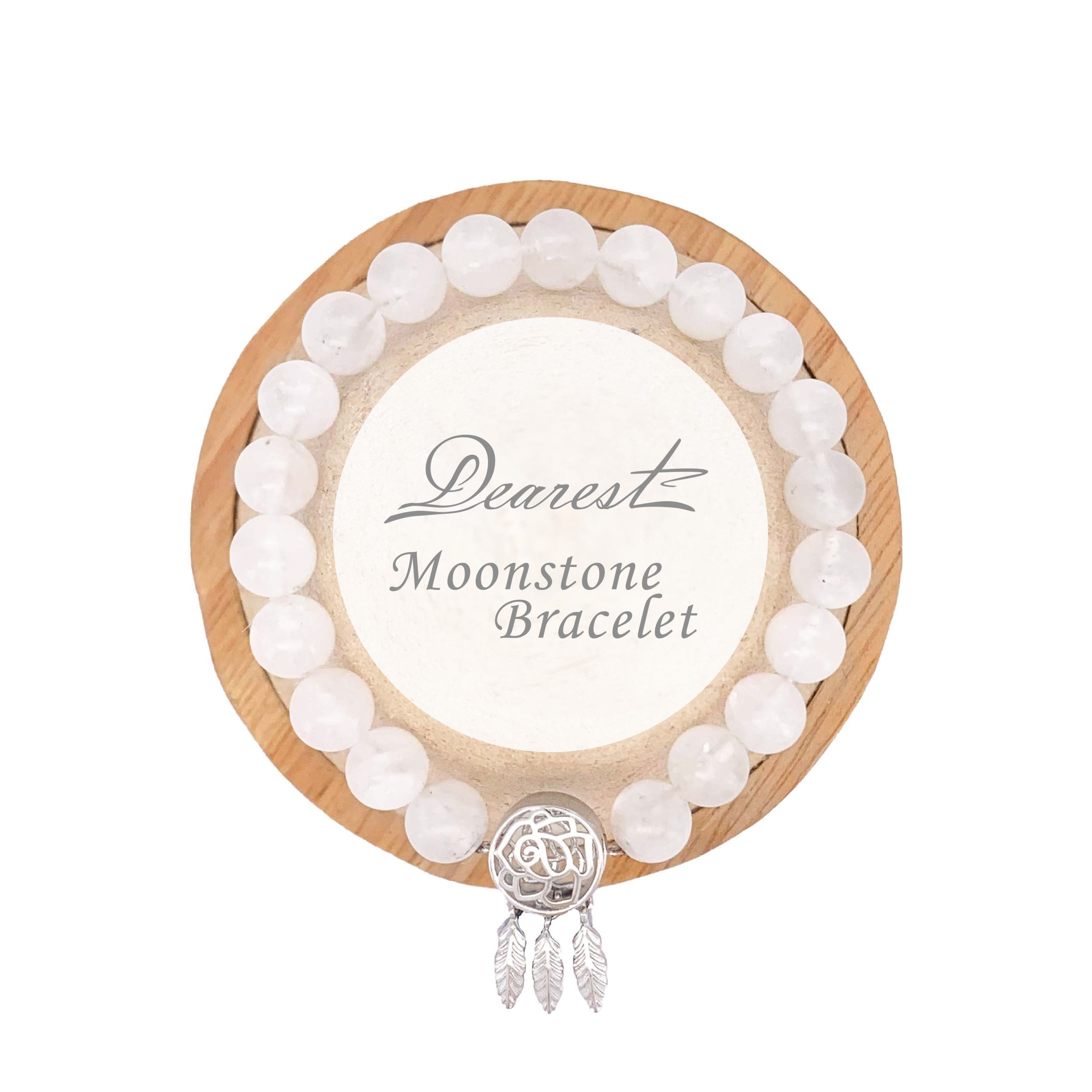 SB26 白月光石天然水晶香薰手鏈