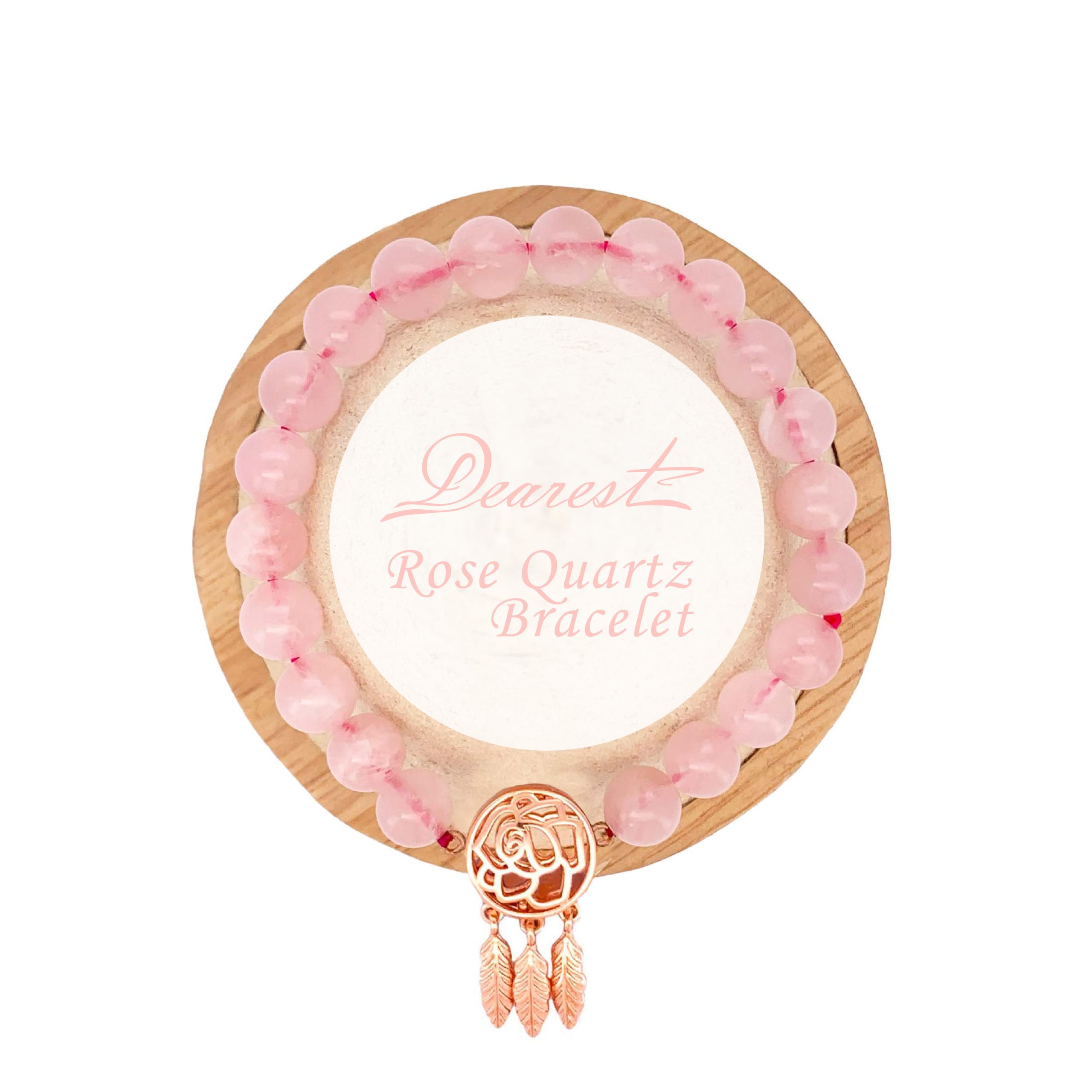 SB27 粉晶天然水晶香薰手鏈 - Image 2