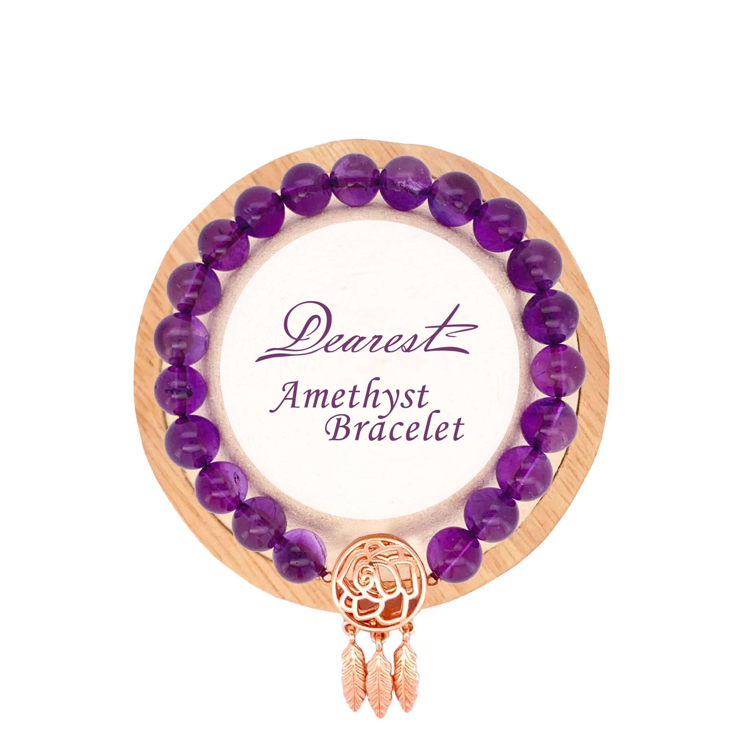 SB29 紫晶天然水晶香薰手鏈 - Image 3