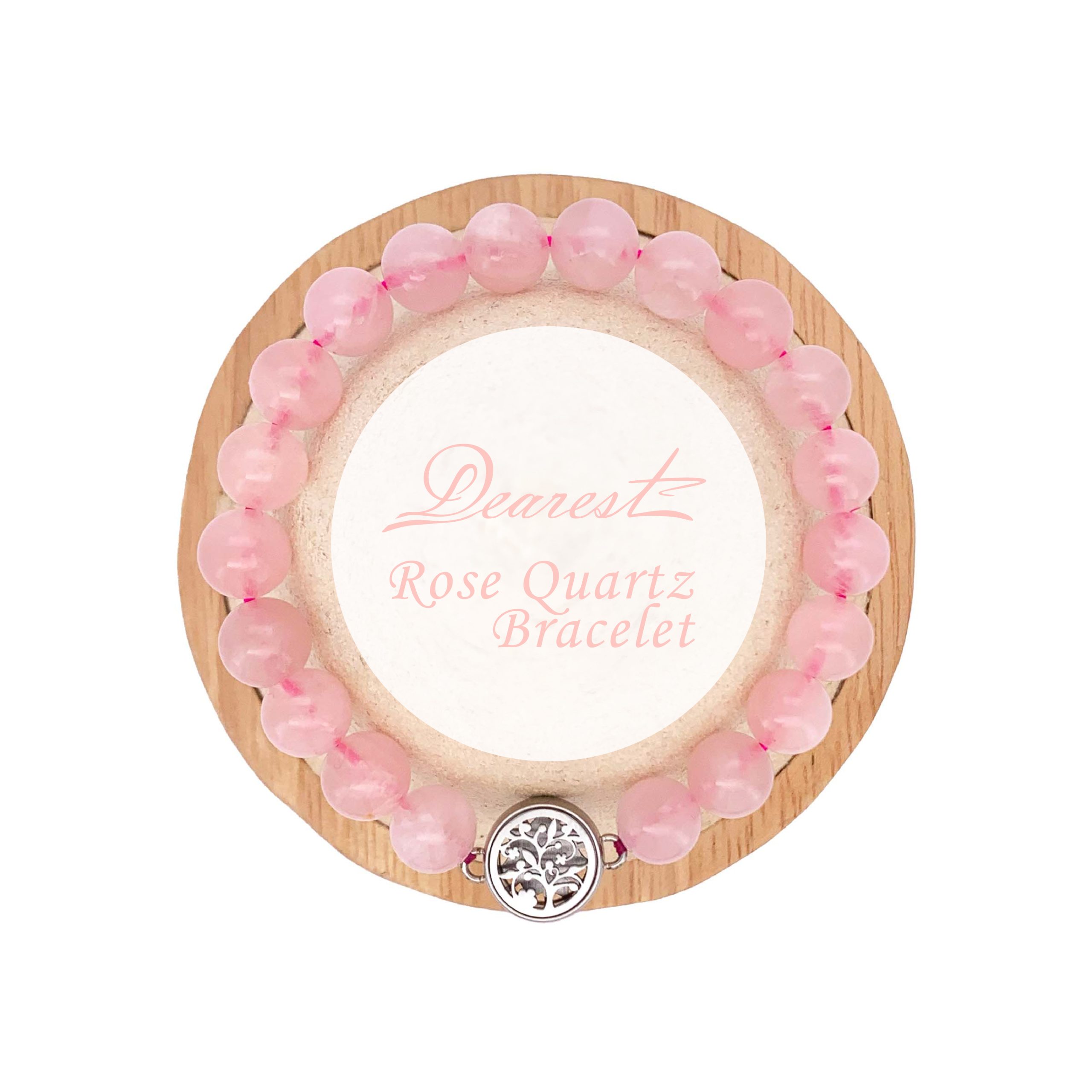 SB27 粉晶天然水晶香薰手鏈 - Image 4